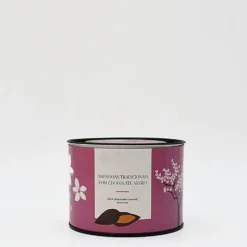 Amandes grillées enrobées de chocolat noir