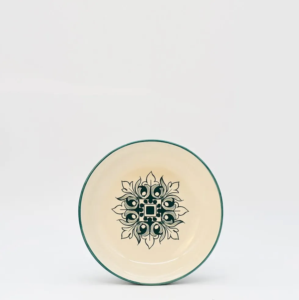 Assiette creuse en céramique "Brasão" - Verte