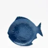 Assiette creuse en forme de Poisson 25cm - Bleue