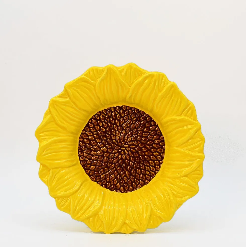 Assiette creuse en forme de Tournesol - 25cm