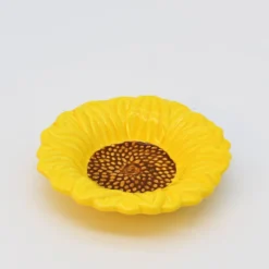 Assiette creuse en forme de Tournesol - 25cm