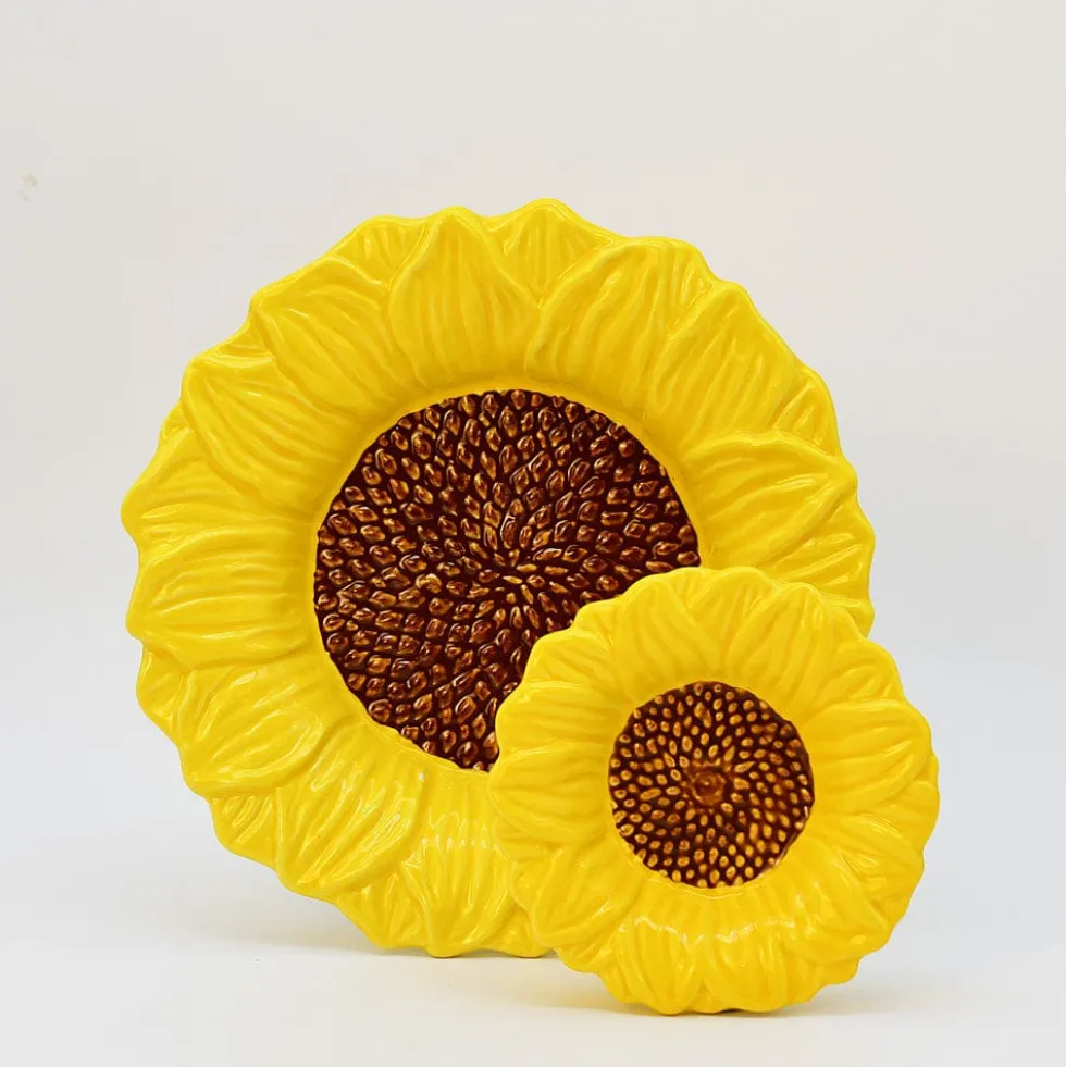 Assiette creuse en forme de Tournesol - 14cm