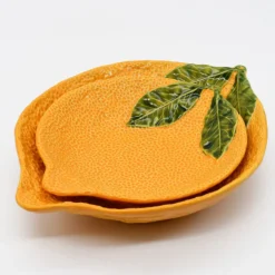 Assiette creuse en forme d'orange - 27cm