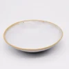 Assiette creuse en grès "Amazonia" Blanche