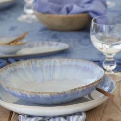 Assiette creuse en grès "Brisa" - 24cm