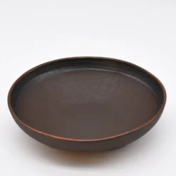 Assiette creuse en grès "Café" - 22cm