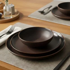 Assiette creuse en grès