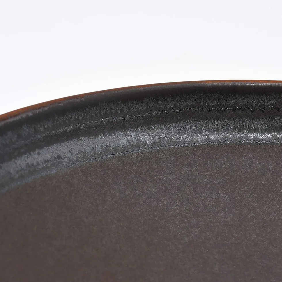 Assiette creuse en grès "Café" - 22cm