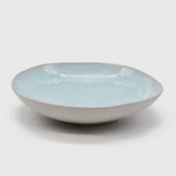 Assiette creuse en grès "Eivissa" 23cm - Bleue