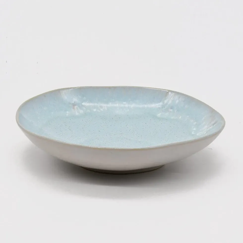Assiette creuse en grès "Eivissa" 23cm - Bleue