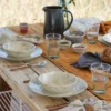 Assiette creuse en grès "Madeira" 19cm - Crème
