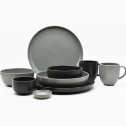 Assiette creuse en grès “Pacifica