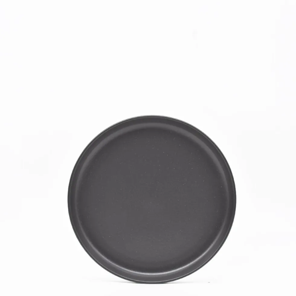 Assiette creuse en grès “Pacifica" - Anthracite