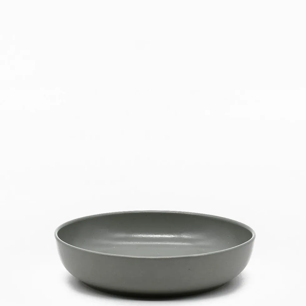 Assiette creuse en grès “Pacifica" - Artichaud