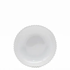Assiette creuse en grès "Pearl" - 24cm