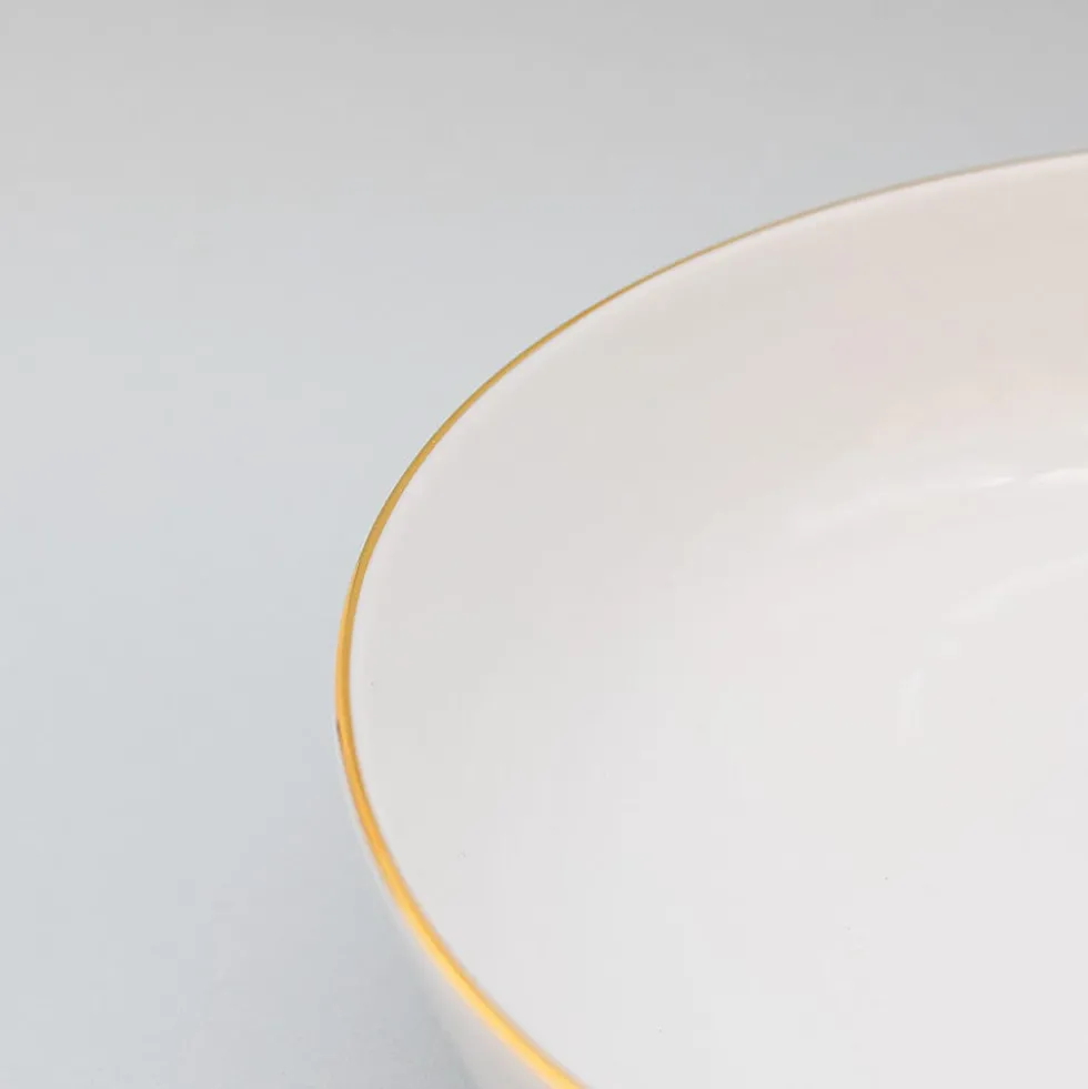 Assiette creuse en porcelaine "Resonance"