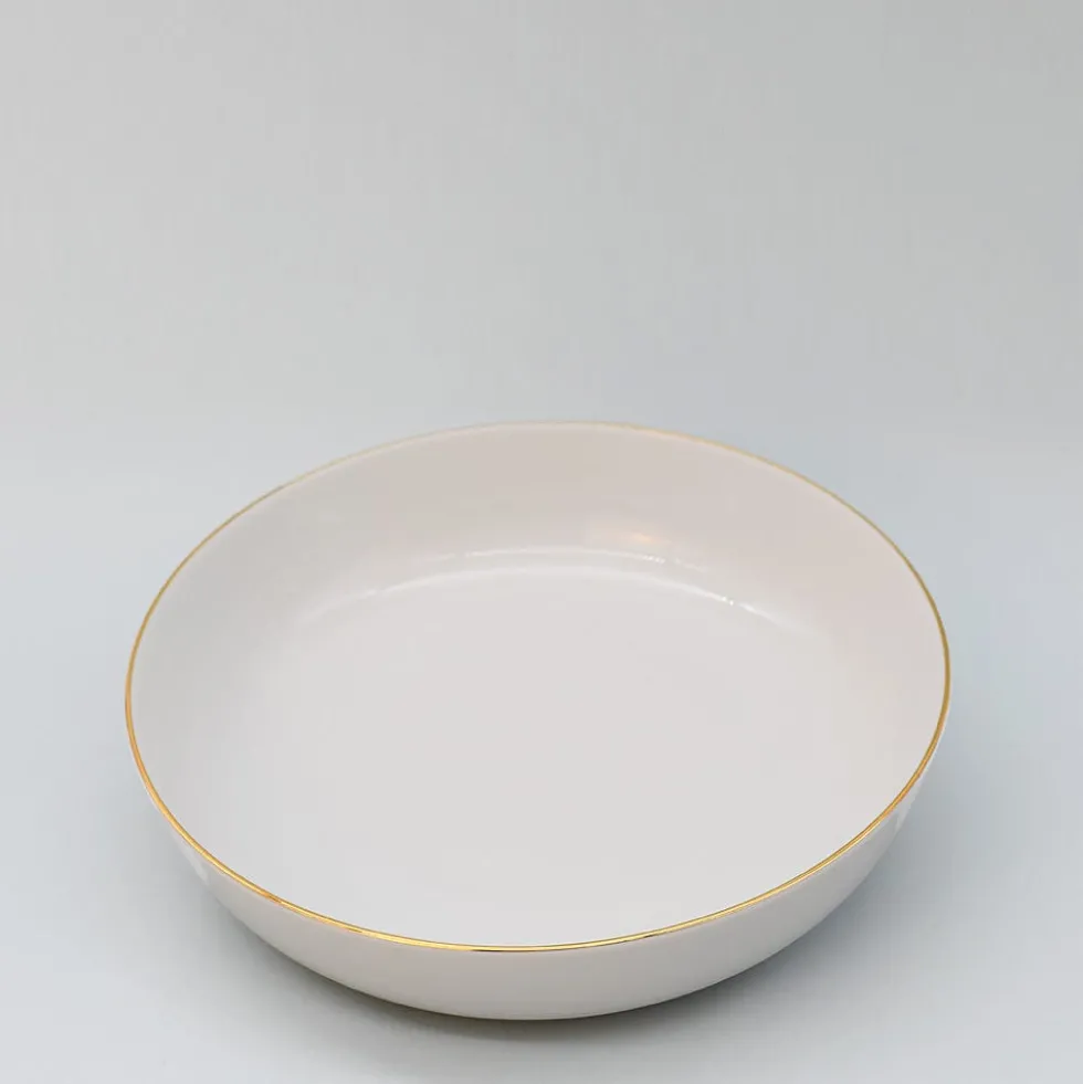 Assiette creuse en porcelaine "Resonance"