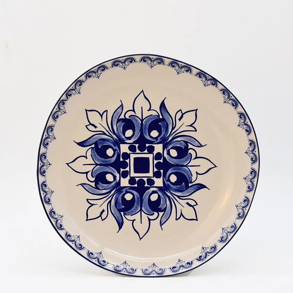 Assiette en céramique "Brasão" 27cm - Bleu