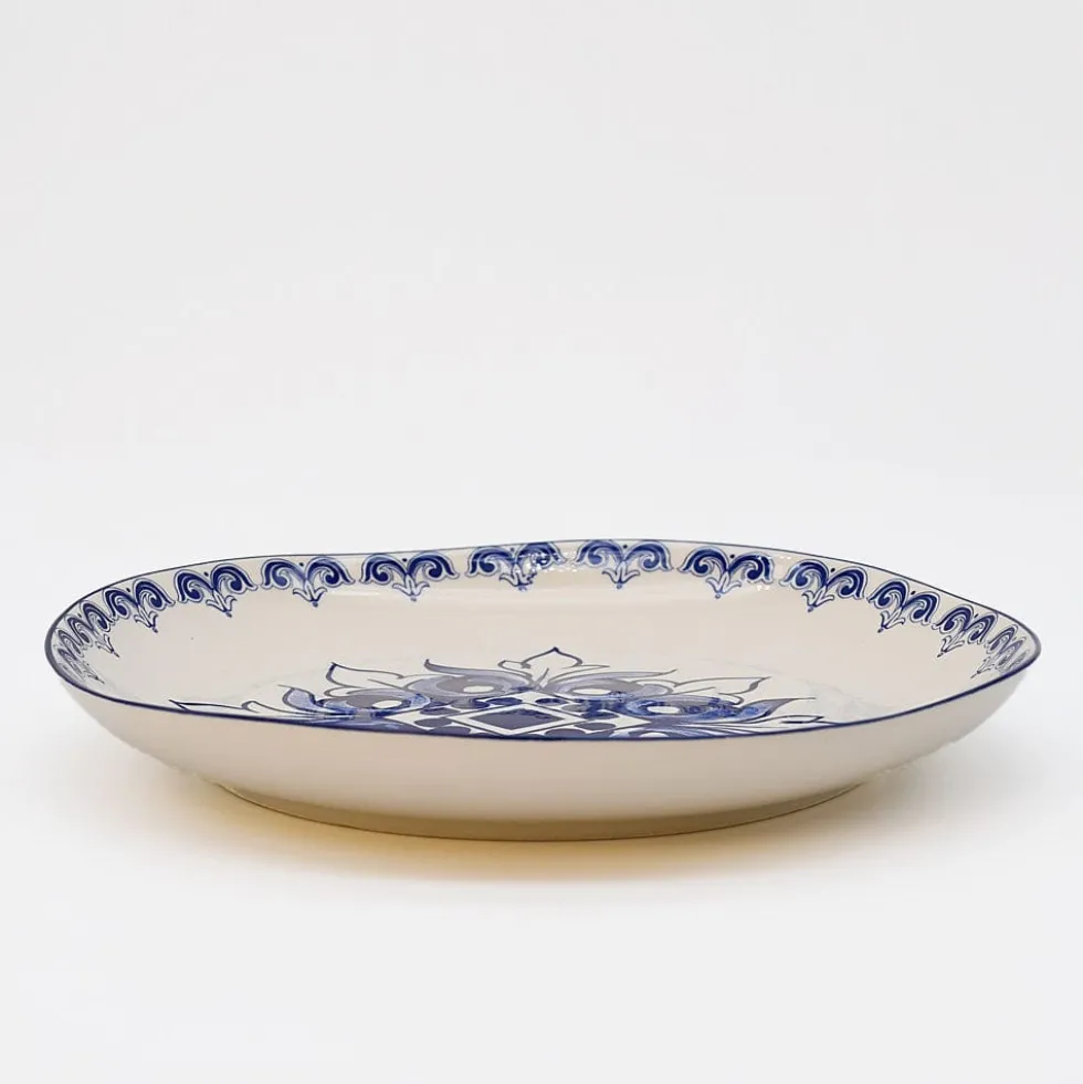 Assiette en céramique "Brasão" 27cm - Bleu