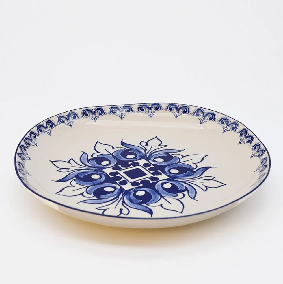 Assiette en céramique "Brasão" 27cm - Bleu