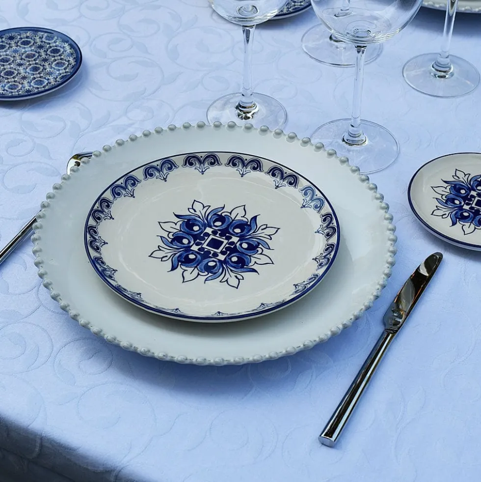 Assiette en céramique "Brasão" 20cm - Bleu