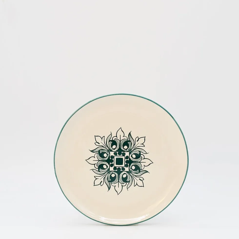 Assiette en céramique "Brasão" 20cm - Verte