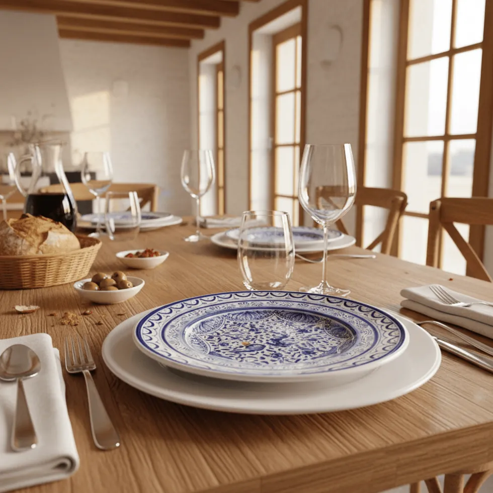 Assiette en céramique de Coimbra - 22cm
