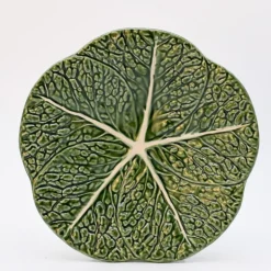 Assiette en céramique en forme de chou 31 cm - Verte