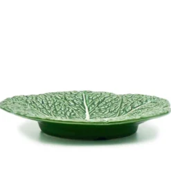 Assiette en céramique en forme de chou 22cm - Verte