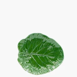 Assiette en céramique en forme de feuille de chou - 24 cm