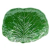 Assiette en céramique en forme de feuille de chou - 27 cm
