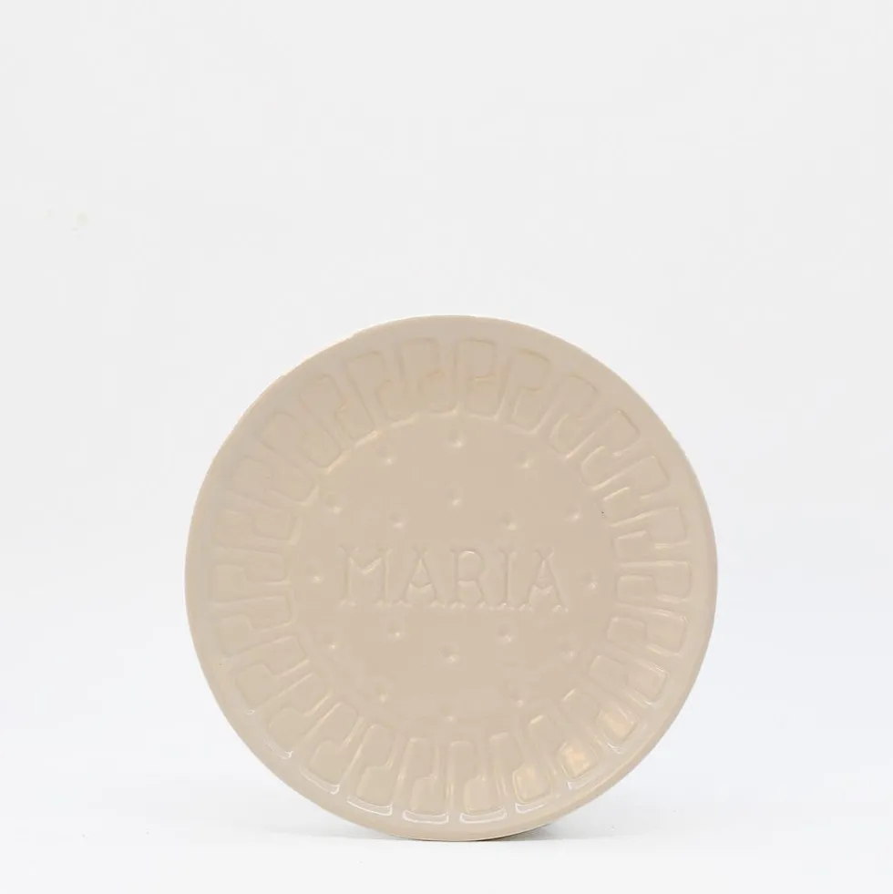 Assiette en céramique "Maria" - Beige