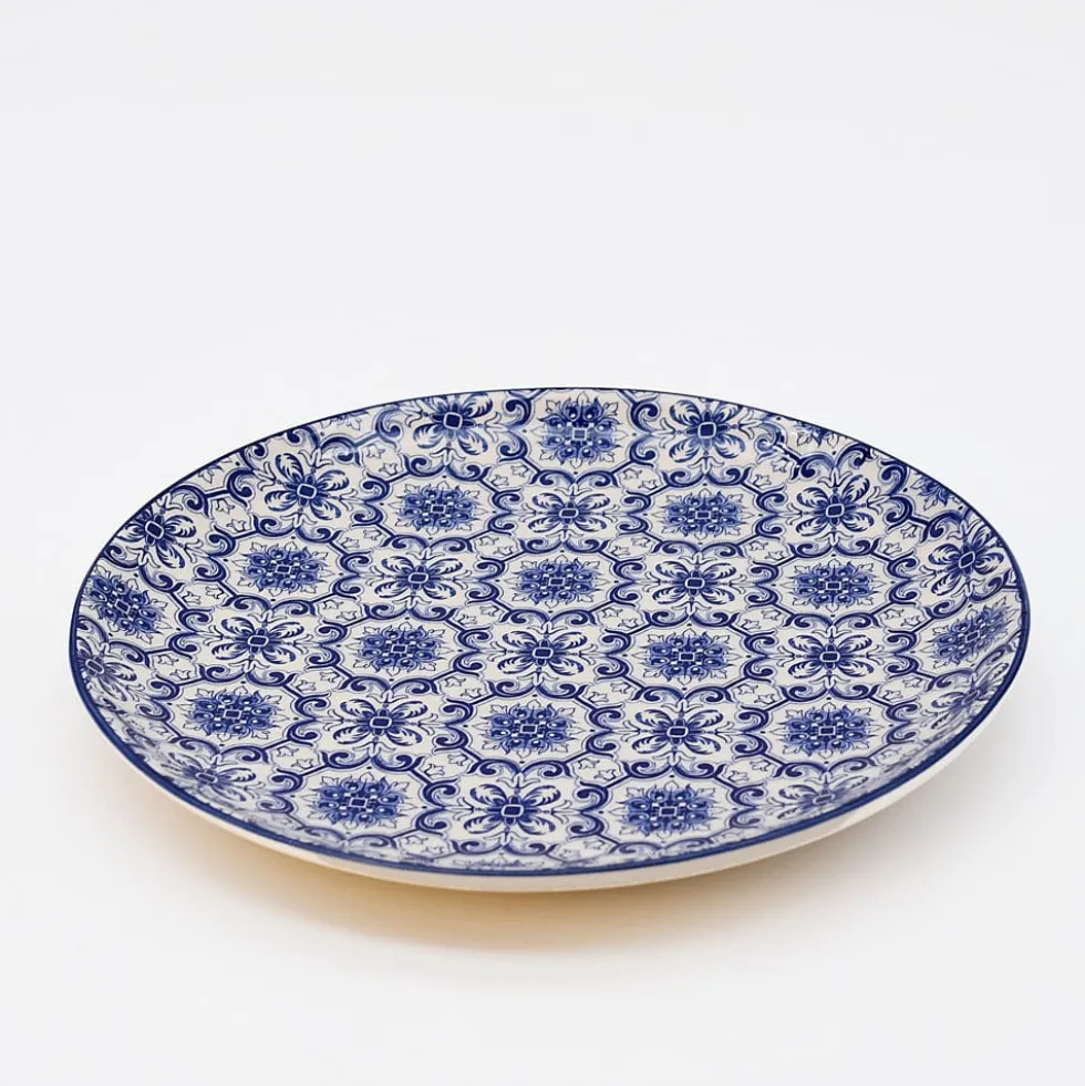 Assiette en céramique "Padrão" 20cm - Bleu