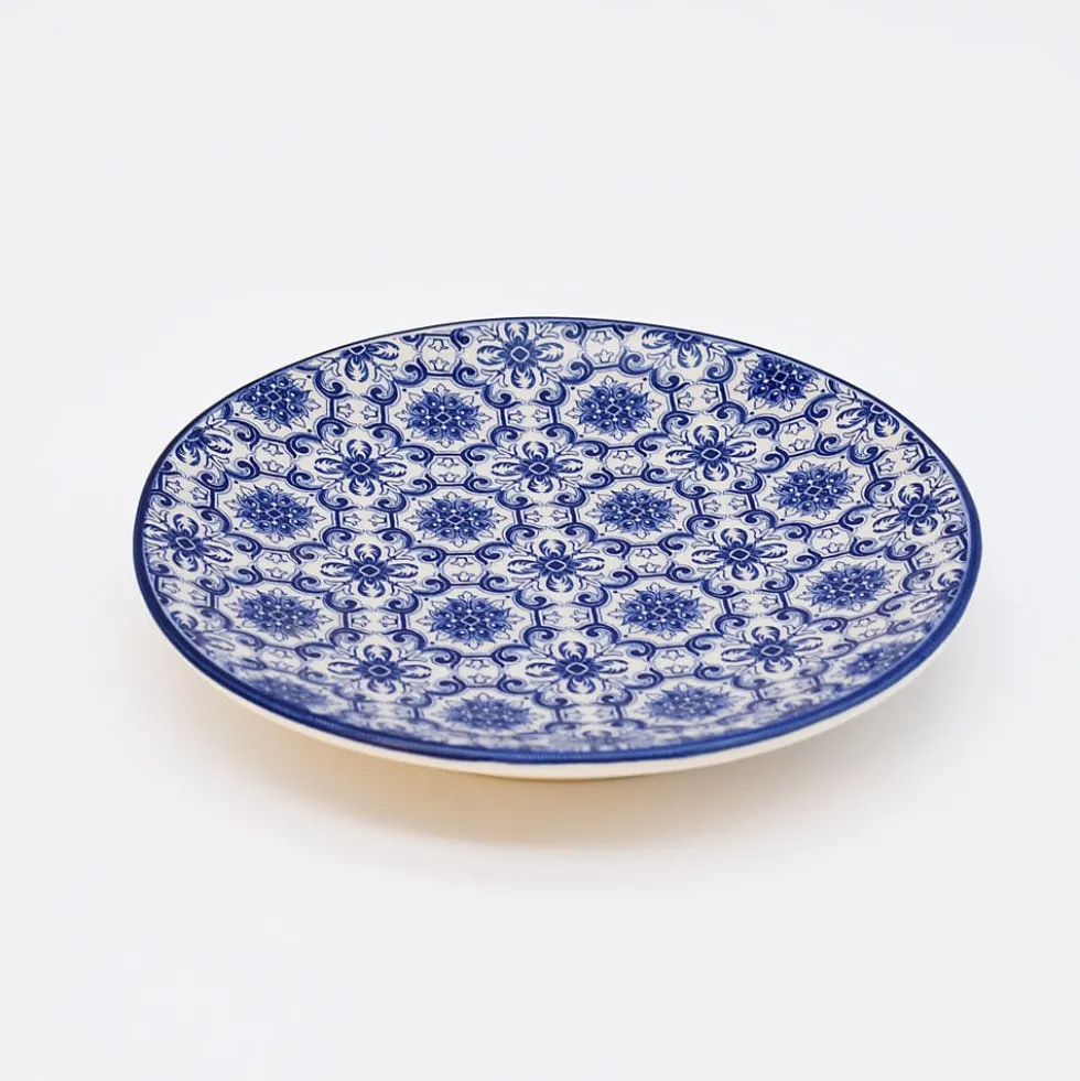 Assiette en céramique "Padrão" 12cm - Bleu