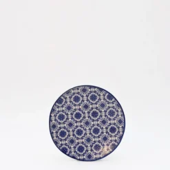 Assiette en céramique "Padrão" 15cm - Bleu
