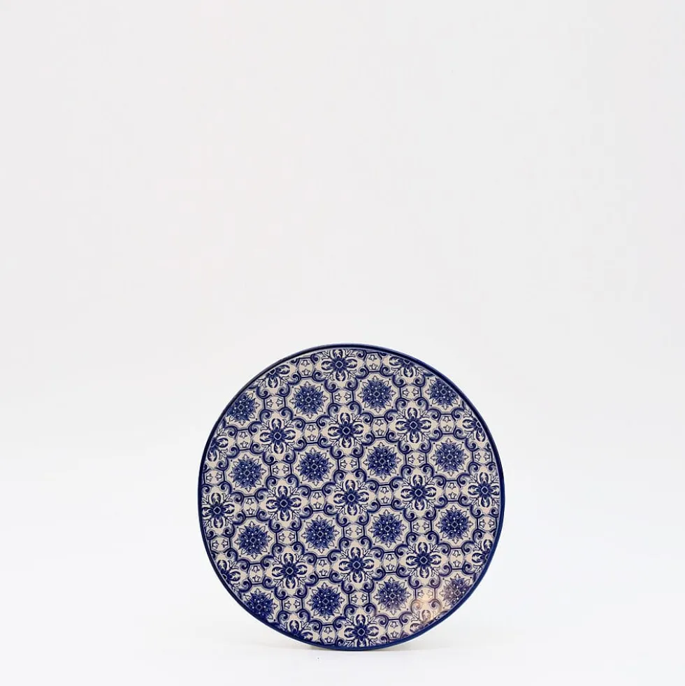 Assiette en céramique "Padrão" 15cm - Bleu