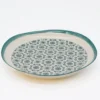 Assiette en céramique "Padrão" 27cm - Verte
