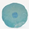 Assiette en céramique "Papoila" 27cm - Turquoise