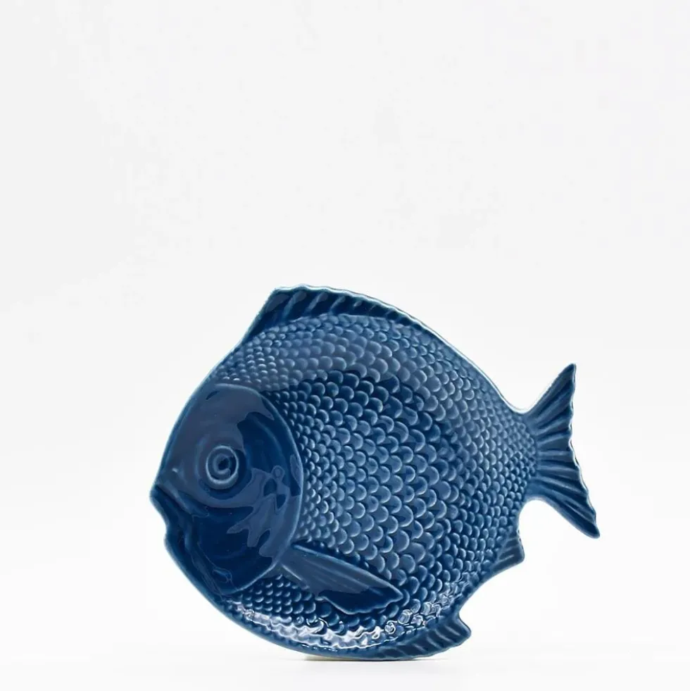 Assiette en forme de Poisson 20 cm - Bleue