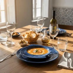 Assiette en forme de Poisson 20 cm - Bleue