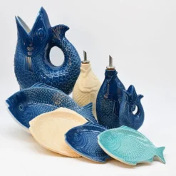 Assiette en forme de Poisson 16 cm - Bleue