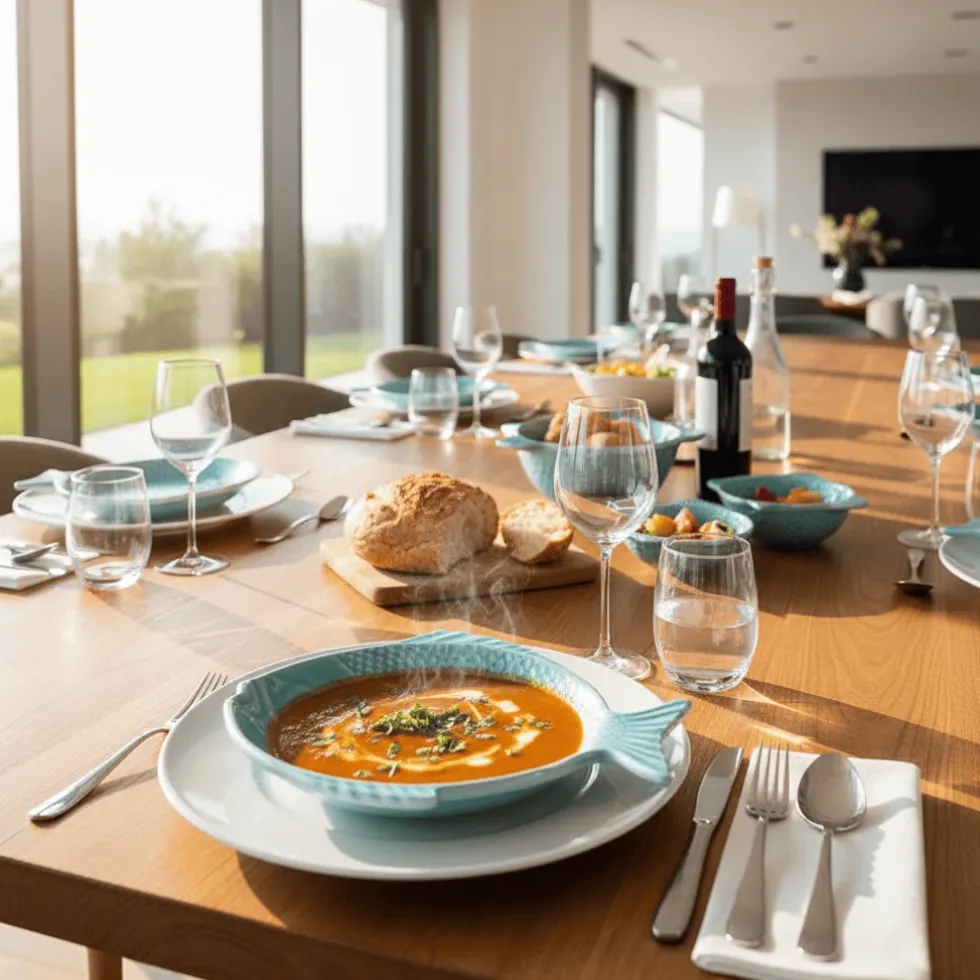 Assiette en forme de Poisson 16 cm - Turquoise