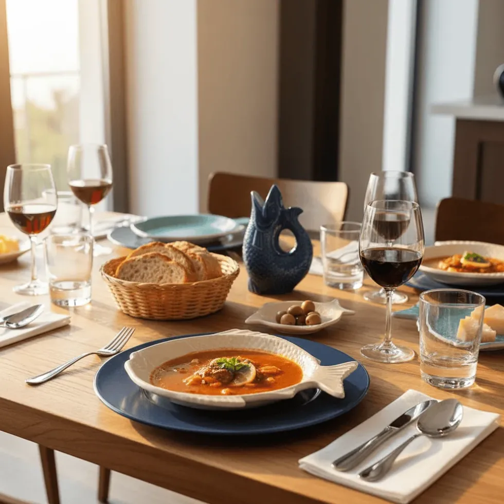 Assiette en forme de Poisson 16 cm - Blanc cassé