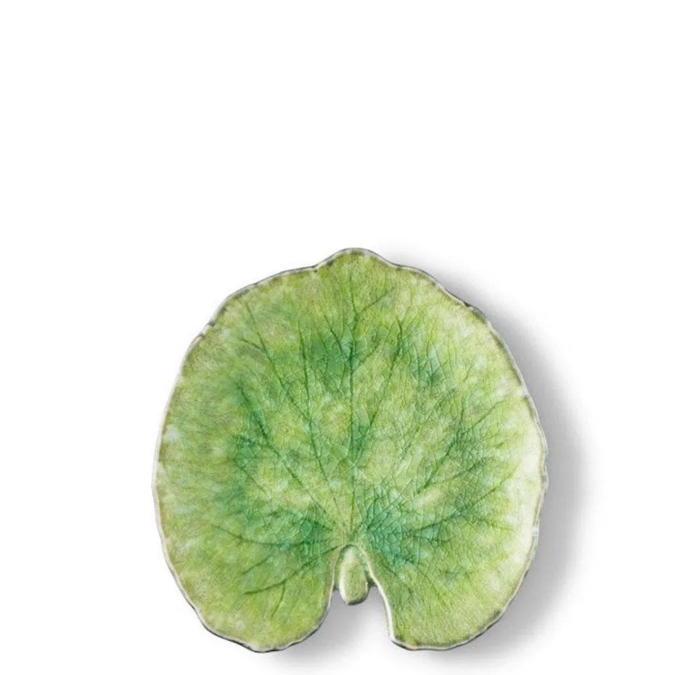 Assiette en grés "Alchemille" - Vert d'eau