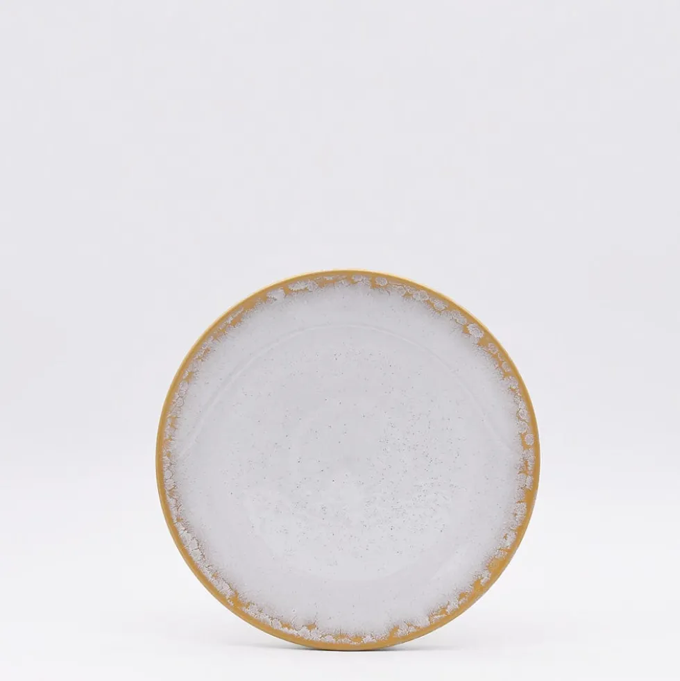 Assiette en grès "Amazonia" Blanche - 21cm