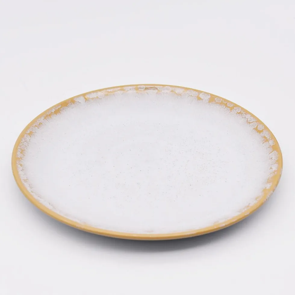 Assiette en grès "Amazonia" Blanche - 21cm
