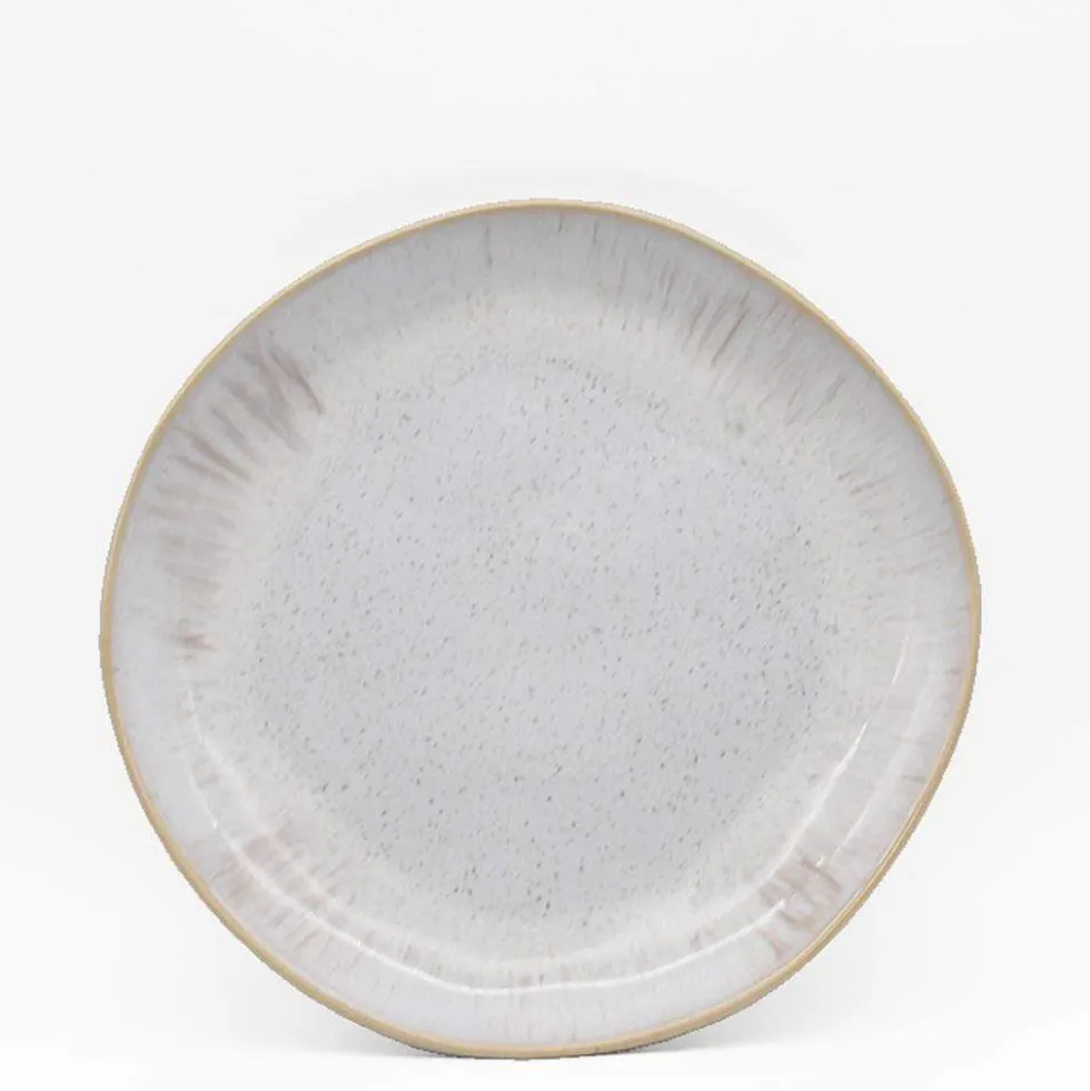 Assiette en grès "Eivissa" 28cm - Blanche
