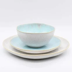 Assiette en grès "Eivissa" 21cm - Blanche