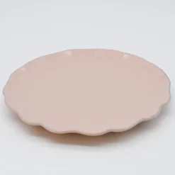 Assiette en grès fin "Rosa" 28cm - Rose