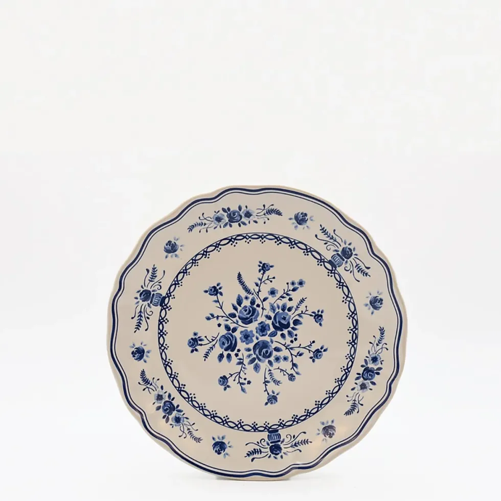 Assiette en grès fin "Vila" 21cm - Blanc